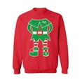 thumbnail image 1 of Awkward Styles Elf Christmas Sweatshirt Holiday Sweater Elf Suit Christmas Sweater Elf Christmas Sweater Holiday Party Family Elf Christmas Sweatshirt for Men and for Women Xmas Gifts, 1 of 5