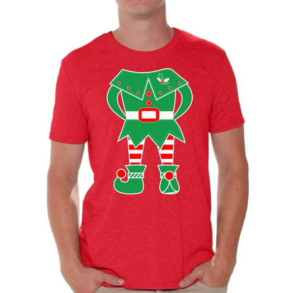 Awkward Styles Elf Shirt Christmas Elf Shirt Elf Suit Men's Holiday Tee Elf Christmas Shirt Elf Christmas Tshirts for Men Family Elf Suit Christmas for Holiday Xmas Gifts
