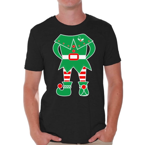 Awkward Styles Elf Shirt Christmas Elf Shirt Elf Suit Men's Holiday Tee Elf Christmas Shirt Elf Christmas Tshirts for Men Family Elf Suit Christmas for Holiday Xmas Gifts