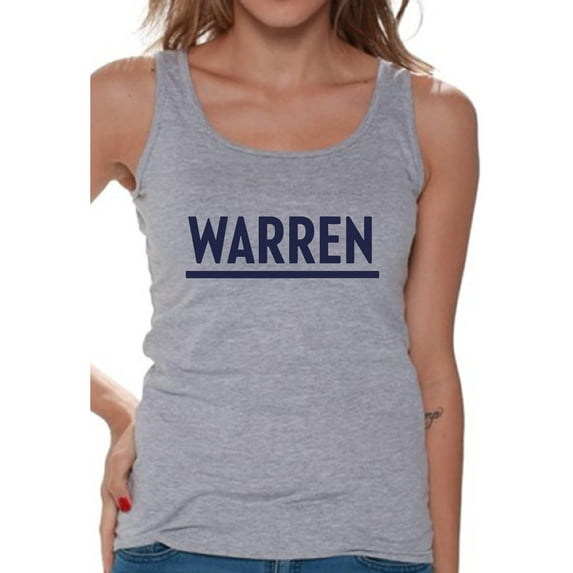 Awkward Styles Elizabeth Warren Ladies Tanks Warren for President Tank Top for Her USA Shirt Elizabeth Warren Tank Top for Ladies Elizabeth Warren for America T Shirts for Girls Warren Clothing
