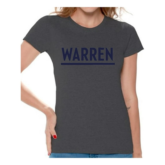 Awkward Styles Elizabeth Warren Women T Shirt US Warren 2020 Elections Ladies Clothing USA T Shirt Political Clothing Elizabeth Warren for America USA President Elections 2020 Women Shirts