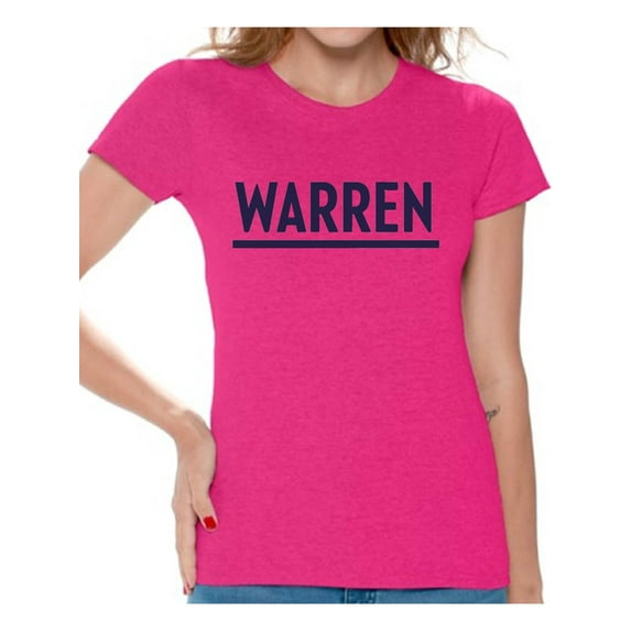 Awkward Styles Elizabeth Warren Women T Shirt US Warren 2020 Elections Ladies Clothing USA T Shirt Political Clothing Elizabeth Warren for America USA President Elections 2020 Women Shirts