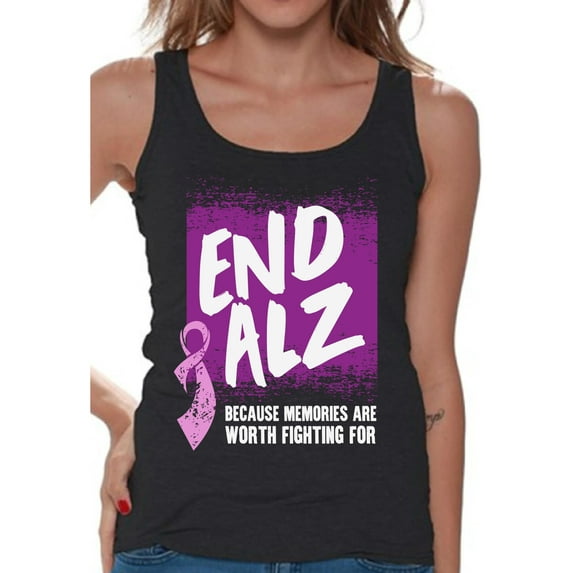 Awkward Styles Endalz Tank Top Shirt Alzheimer Shirts Alzheimers Awareness Clothes for Women Team Alzheimer Tanks Endalz Tshirt for Ladies Alzheimers Gifts Alzheimer Shirts Endalz Clothing Collection