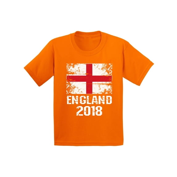 Awkward Styles England 2018 Shirt for Kids English Flag Shirt Soccer Youth Shirt