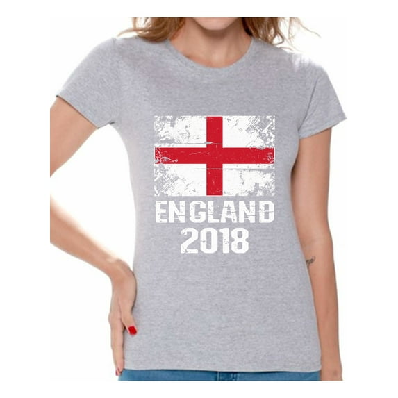 Awkward Styles England 2018 Shirt for Women English Flag Shirts Soccer Gifts