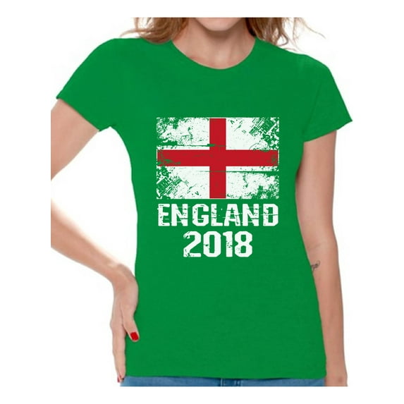 Awkward Styles England 2018 Shirt for Women English Flag Shirts Soccer Gifts