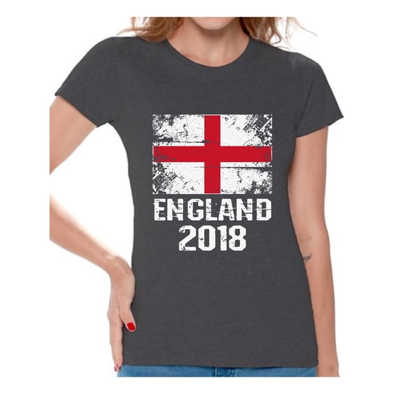 Awkward Styles England 2018 Shirt for Women English Flag Shirts Soccer Gifts