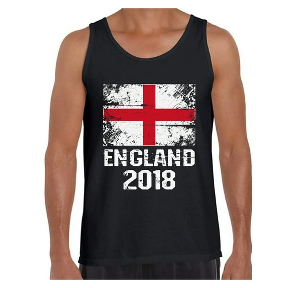 Awkward Styles England 2018 Soccer Tank Top for Men English Flag Muscle Shirt