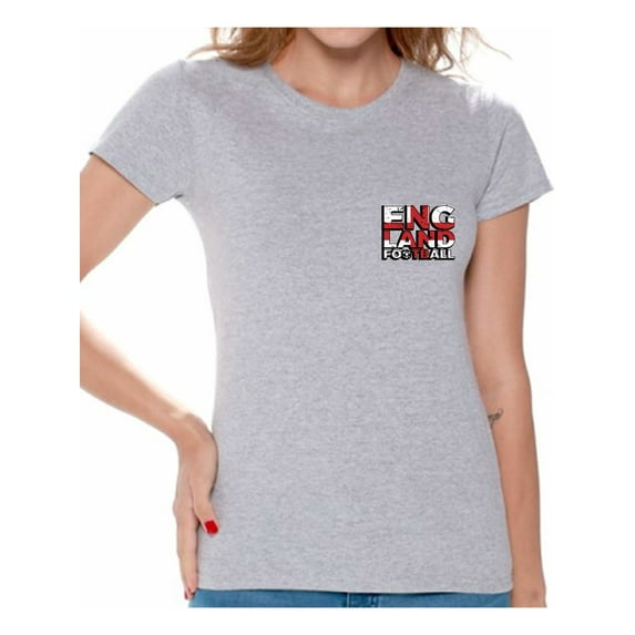 Awkward Styles England Football Shirt for Women English Soccer Tshirt England Shirts for Women England 2018 Tshirt English Soccer 2018 England Gifts Gifts from England English Flag Tshirt