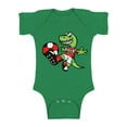 thumbnail image 1 of Awkward Styles England Short Sleeve Baby Bodysuit Dinosaur Soccer Baby Bodysuit, 1 of 4