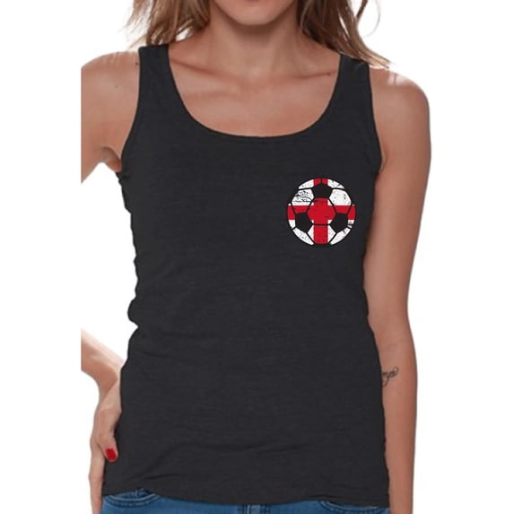 Awkward Styles England Tank Top for Women English Soccer 2018 Tank English Gifts