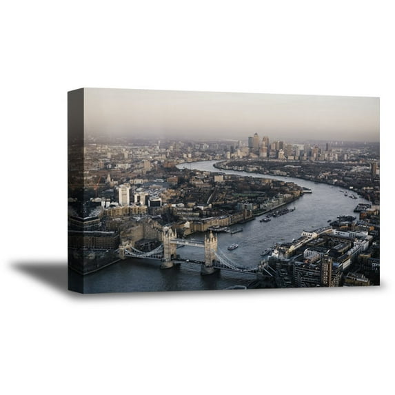 Awkward Styles English Cityscape London Fine Art London Canvas Wall Art London Wall Decor Ready to Hang British Artwork Beautiful London Canvas Decor London Cityscape for Home Office Wall Decor