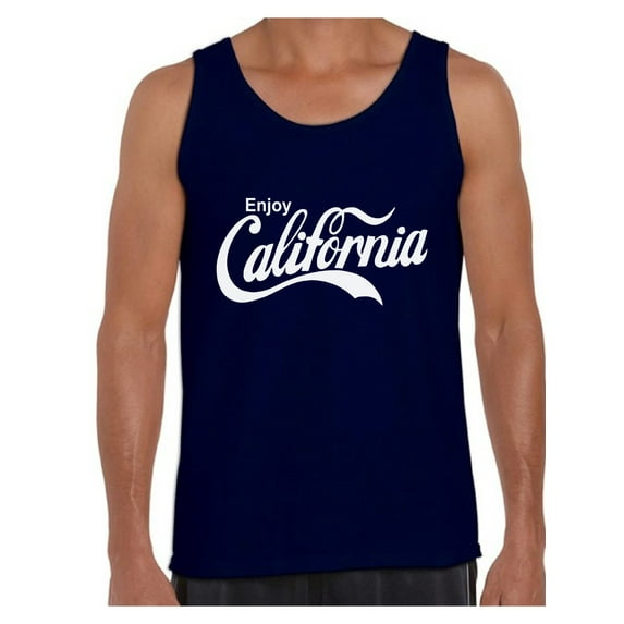 Awkward Styles Enjoy California Tank Top for Men California Tank Tops California Enjoy Muscle Shirt Cali Fitness Tank Top California Summer Shirt Cali Gifts Men's Cali Tank Gifts from California