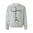 thumbnail image 1 of Awkward Styles Faith Clothes Collection Black Crewneck for Women Faith Sweater for Men Christian Gifts for Her Faith Outfit for Men and Women Faith Unisex Crewneck Christian Crewneck for Him, 1 of 5