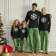 thumbnail image 1 of Awkward Styles Family Christmas Pajamas Set Green Snowflake Matching Sleepwear, 1 of 5