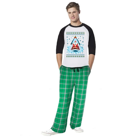 Awkward Styles Family Christmas Pajamas for Men Santa in Xmas Shark Xmas Men Sleepwear Pajamas Set Mens Pajama Sets