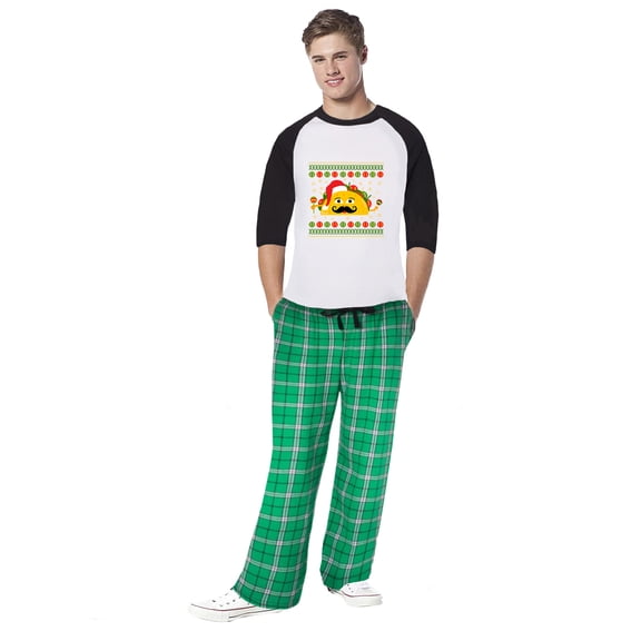 Awkward Styles Family Christmas Pajamas for Men Xmas Taco Xmas Men Sleepwear Pajamas Set Mens Pajama Sets