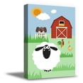 thumbnail image 1 of Awkward Styles Farm Animals Framed Art Sheep Art Farm Canvas Decor Kids Room Wall Art Cute Animals Ready to Hang Picture Sunny Household Newborn Baby Room Wall Decor Farm Wallpapers Made in USA, 1 of 7