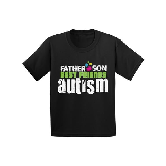 Awkward Styles Father Son Best Friends Autism Toddler Shirt Autism Awareness Tshirt for Toddler Boys Father Son Gifts Autism T Shirts for Boys Autism Awareness Gifts Autism Puzzle Piece Tshirt