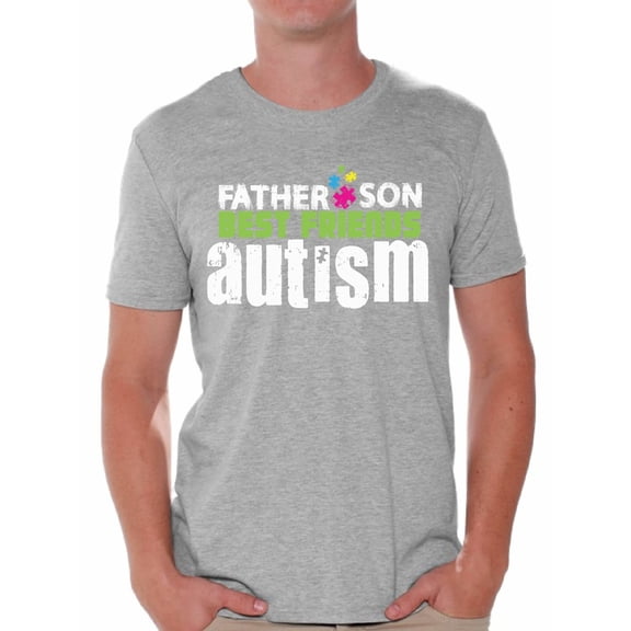 Awkward Styles Father Son Best Friends Autism Tshirt for Men Autism Shirts Autism Awareness T Shirt Autism Puzzle Tshirts Autism Awareness Gifts Father Son Autism Shirt Autistic Pride Gifts for Dad