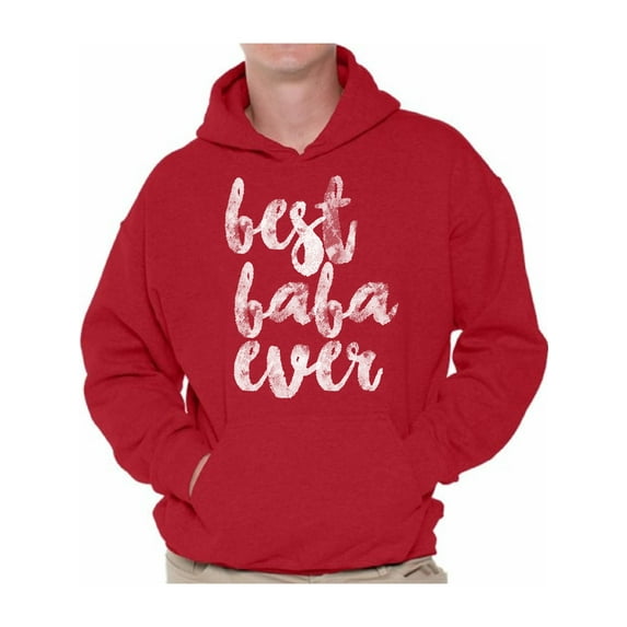 Awkward Styles Father`s Day Gifts Ideas Best Baba Ever TShirt Men Hoodie USA Gifts for Dad Hoodie Best Daddy Hoodie Best Baba Ever Clothing Father`s Hoodies Best Father`s Day Gift
