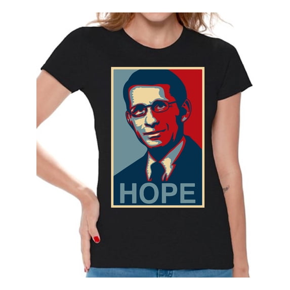 Awkward Styles Fauci Shirt Hope T-shirt for Women Dr Anthony Stephen Fauci Tee Shirt Tops Fauci Short Sleeve T Shirt for Women