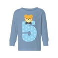 thumbnail image 1 of Awkward Styles Fifth Birthday Boy Toddler Long Sleeve Shirt Funny Bear Kids T-Shirt, 1 of 4