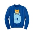 thumbnail image 1 of Awkward Styles Fifth Birthday Boy Youth Sweatshirt Funny Bear Crewneck Tops for Kids, 1 of 4