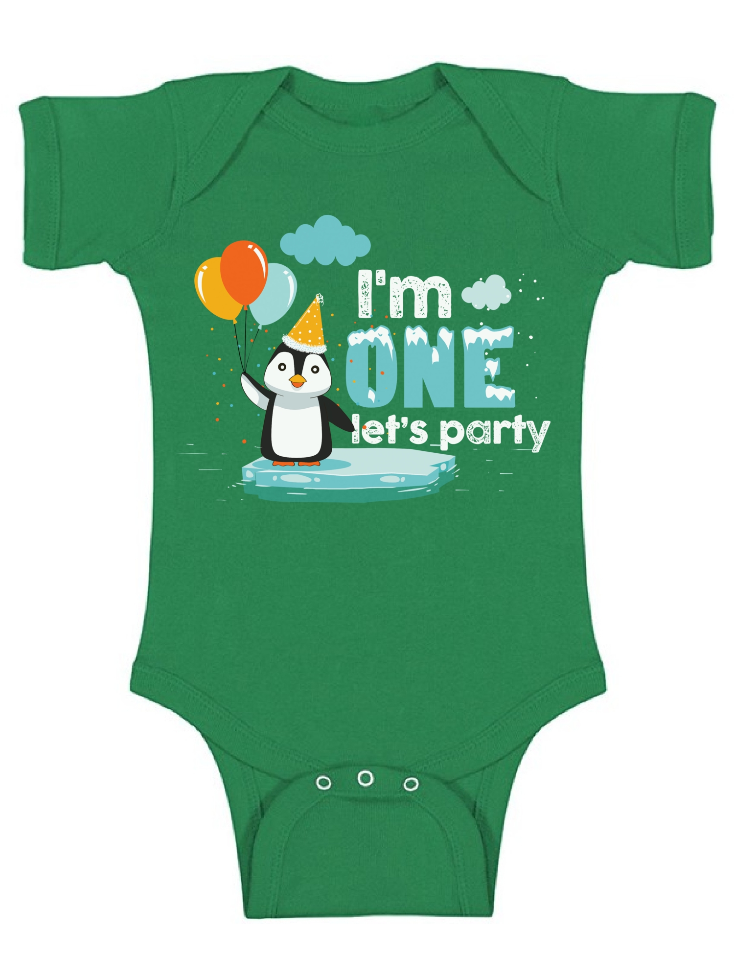 Awkward Styles First Birthday 1st Birthday Boy Bodysuit 1st B Day One Piece Baby Birthday Penguin Outfit for Baby Boy and Baby Girl Penguin Birthday Gifts Newborn Baby Girl Clothes - image 1 of 4
