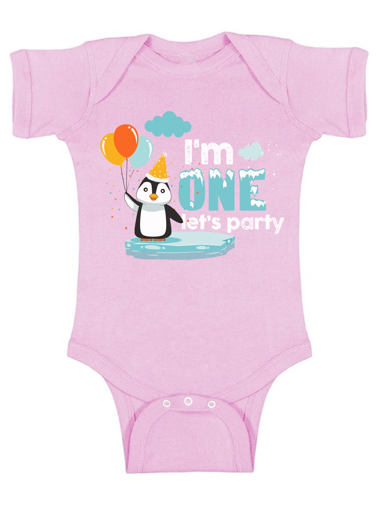 Awkward Styles First Birthday 1st Birthday Boy Bodysuit 1st B Day One Piece Baby Birthday Penguin Outfit for Baby Boy and Baby Girl Penguin Birthday Gifts Newborn Baby Girl Clothes - image 1 of 4