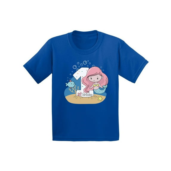 Awkward Styles First Birthday Girl Mermaid Birthday Infant Girls T Shirt Mermaid Girl Shirt Baby Girl Birthday Tshirt Mermaid Party Mermaid Gifts for 1 Year Old 1st Birthday Party for Baby Princess