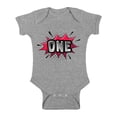 thumbnail image 1 of Awkward Styles First Birthday Short Sleeve Baby Bodysuit Superhero Comic Book Outfit for Baby Birthday Gift for 1 Year Old Superhero Baby Bodysuit Short Sleeve Superhero Baby I'm One Year Old, 1 of 4