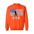 thumbnail image 1 of Awkward Styles Fishing USA Crewneck Made in the USA Fishing Sweatshirt for Men Love USA Fishing Sweatshirt for Women 4th of July Party Patriotic Men Women Sweater Patriotic Gifts Retro USA Crewneck, 1 of 5