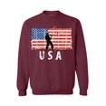thumbnail image 1 of Awkward Styles Fishing USA Crewneck Made in the USA Fishing Sweatshirt for Men Love USA Fishing Sweatshirt for Women 4th of July Party Patriotic Men Women Sweater Patriotic Gifts Retro USA Crewneck, 1 of 5