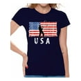 thumbnail image 1 of Awkward Styles Fishing USA Women Shirt 4th of July Gifts Vintage USA T shirt for Women Patriotic Gifts American Flag Women Tshirt Made in the USA Pro America T-shirt for Women USA Pride, 1 of 4