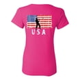thumbnail image 1 of Awkward Styles Fishing USA Women Shirt 4th of July Gifts Vintage USA T shirt for Women Patriotic Gifts American Flag Women Tshirt Made in the USA Pro America T-shirt for Print on the Back Only, 1 of 4