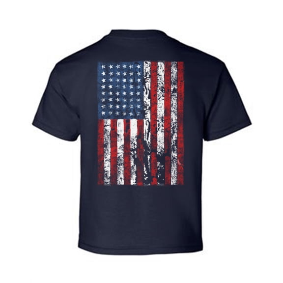 Awkward Styles Flag Cute USA Youth Shirts Independence Day Pro America Lovers T shirt for Boys Stripes and Stars Kids Gifts Pro America Flag T shirt for Girls Kids Gifts USA Print on the Back Only