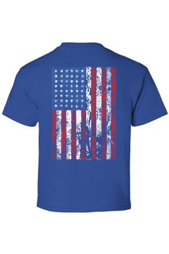 Flag Cute USA Youth Shirts Independence Day Pro America Lovers T shirt for Boys Stripes and Stars Kids Gifts Pro America Flag T shirt for Girls Kids Gifts USA Print on the Back Only