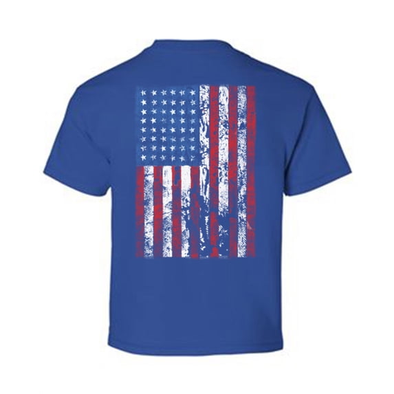 Awkward Styles Flag Cute USA Youth Shirts Independence Day Pro America Lovers T shirt for Boys Stripes and Stars Kids Gifts Pro America Flag T shirt for Girls Kids Gifts USA Print on the Back Only
