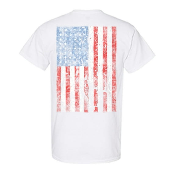 Awkward Styles Flag Memorial Day Pro America T shirt for Men Stripes and Stars American Flag Cute Men T Shirt Gifts Pro America Lovers T shirt for Him USA Flag Gifts USA Print on the Back Only