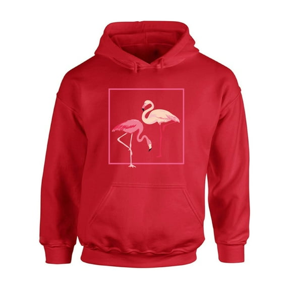 Awkward Styles Flaming Love Hooded Sweatshirt Pink Flamingos Hoodie Summer Party Gifts Flamingo Themed Party Gifts for Flamingo Lovers Retro Flamingo Hoodie for Men and Women Flamingos Sweater