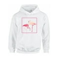 thumbnail image 1 of Awkward Styles Flaming Love Hooded Sweatshirt Pink Flamingos Hoodie Summer Party Gifts Flamingo Themed Party Gifts for Flamingo Lovers Retro Flamingo Hoodie for Men and Women Flamingos Sweater, 1 of 5