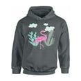 thumbnail image 1 of Awkward Styles Flamingo Cactus Unisex Hoodie Pink Flamingo Hoodie for Him Flamingo Clothes Summer Hoodie for Women Funny Flamingo Sweater for Men Gifts for Her Pink Flamingo Outfit for Men and Women, 1 of 5
