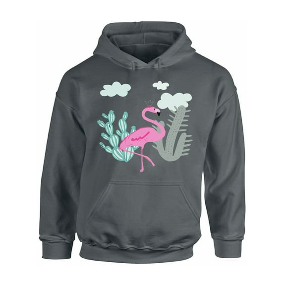 Awkward Styles Flamingo Cactus Unisex Hoodie Pink Flamingo Hoodie for Him Flamingo Clothes Summer Hoodie for Women Funny Flamingo Sweater for Men Gifts for Her Pink Flamingo Outfit for Men and Women
