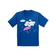 thumbnail image 1 of Awkward Styles Flamingo in Clouds Infant Shirt Cute Summer Shirt for Kids Pink Flamingo T Shirt for Boys Pink Flamingo Shirts for Girls Flamingo T-Shirt for Children Summer Gifts for Little One, 1 of 4