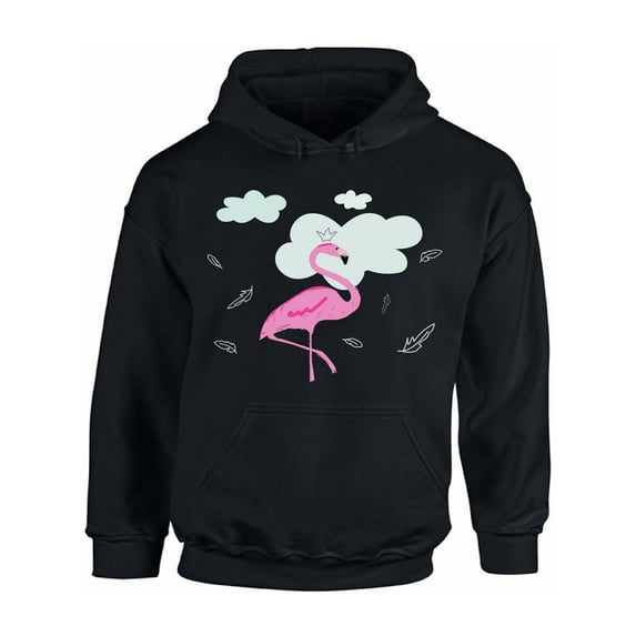 Awkward Styles Flamingo in Clouds Unisex Hoodie Pink Flamingo Hoodie for Him Flamingo Clothes Summer Hoodie for Women Flamingo Sweater for Men Gifts for Her Pink Flamingo Outfit for Men and Women