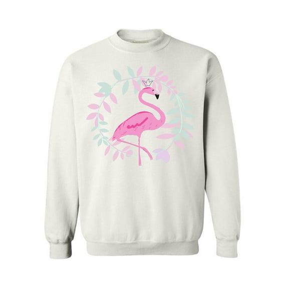 Awkward Styles Flamingo Crown Sweatshirt Pink Flamingo Sweatshirt for Him Flamingo Collection Pink Flamingo Crewneck for Her for Women Summer Sweater for Men Pink Flamingo Pink Flamingo Outfit