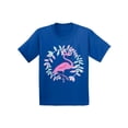thumbnail image 1 of Awkward Styles Flamingo Crown Toddler Shirt Cute Summer Shirt for Kids Pink Flamingo T Shirt for Boys Pink Flamingo Shirts for Girls Lovely Flamingo T-Shirt for Children Summer Gifts for Little One, 1 of 4