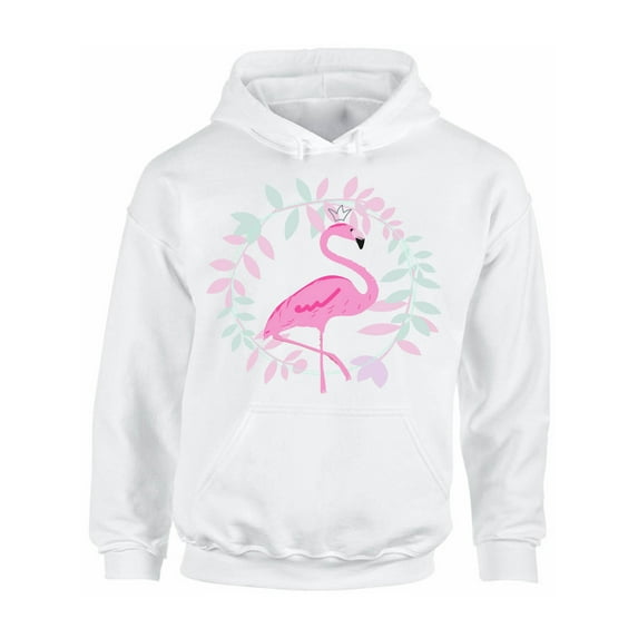 Awkward Styles Flamingo Crown Unisex Hoodie Pink Flamingo Hoodie for Him Flamingo Clothes Summer Hoodie for Women Funny Flamingo Sweater for Men Gifts for Her Pink Flamingo Outfit for Men and Women