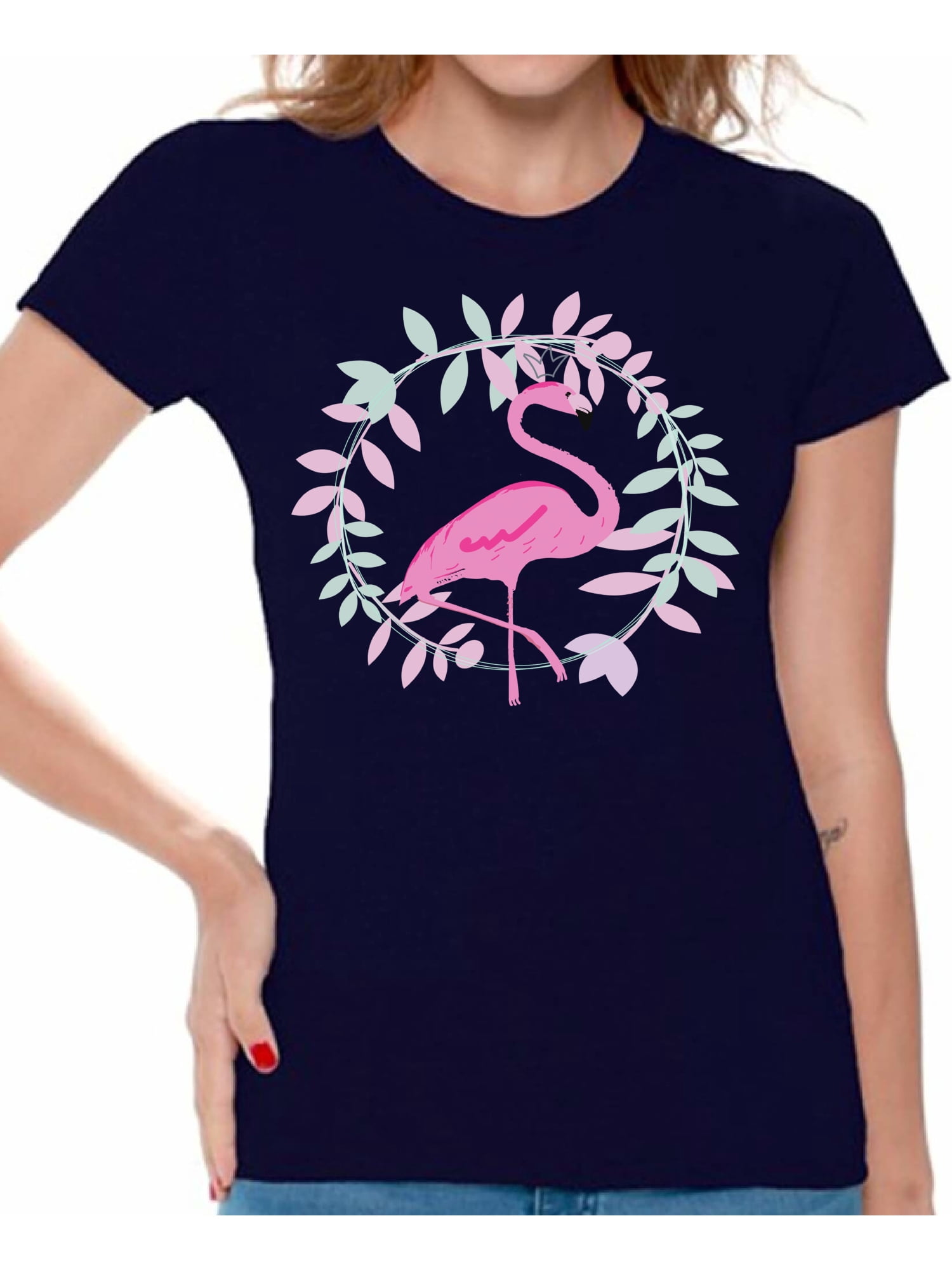 Pink Flamingo T-Shirt in Ivory main image 0
